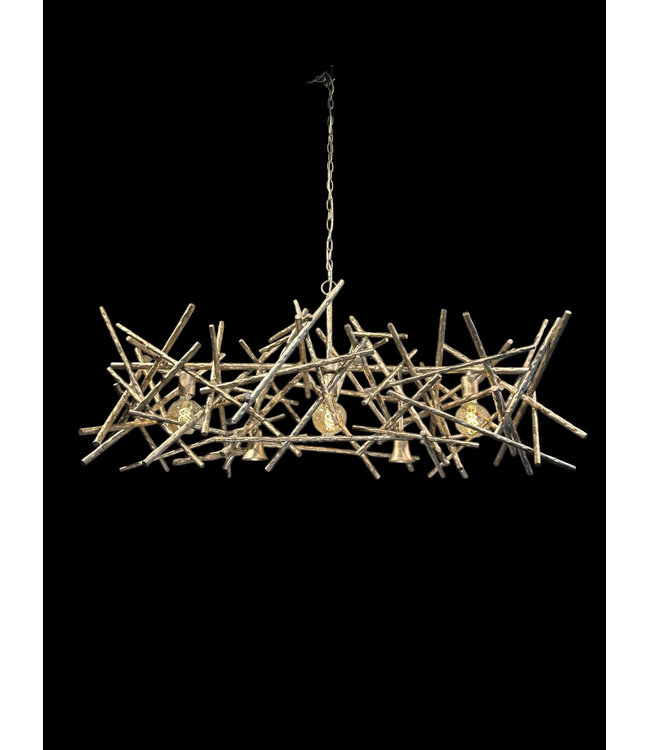 Leclercq & Bouwman hanglamp BRUT in ambachtelijk zilver