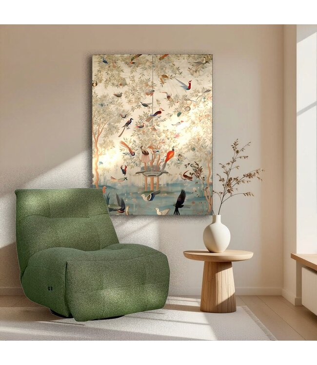 Elektrische Fauteuil Relax and Recharge Forest Royal Boucle