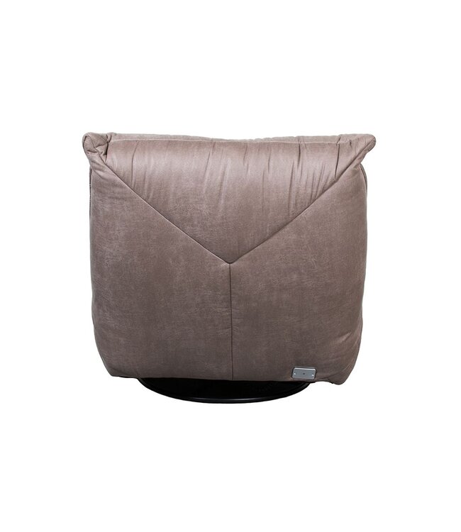 Elektrische Relaxfauteuil Powernap Station Taupe Micro Suede
