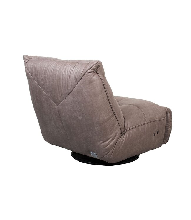 Elektrische Relaxfauteuil Powernap Station Taupe Micro Suede