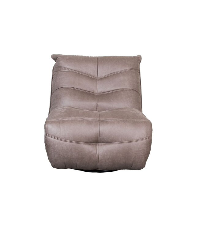 Elektrische Relaxfauteuil Powernap Station Taupe Micro Suede