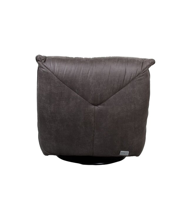 Elektrische Relaxfauteuil Powernap Station Antraciet Micro Suede