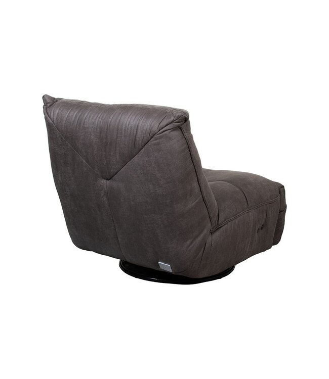 Elektrische Relaxfauteuil Powernap Station Antraciet Micro Suede