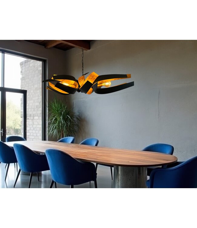 Leclercq & Bouwman hanglamp OTT Zwart - Goud