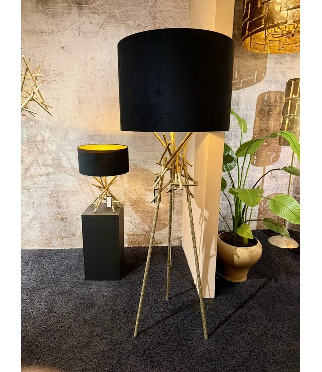 Leclercq & Bouwman vloerlamp BRUT Ambachtelijk Zilver