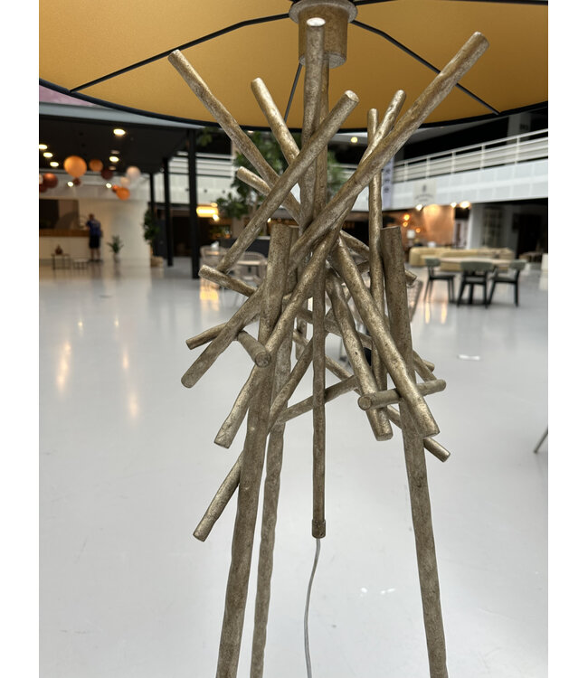 Leclercq & Bouwman vloerlamp BRUT Ambachtelijk Zilver