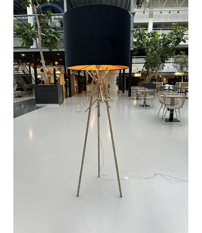 Leclercq & Bouwman vloerlamp BRUT Ambachtelijk Zilver