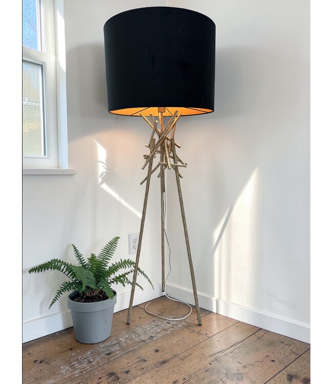 Leclercq & Bouwman vloerlamp BRUT Ambachtelijk Zilver