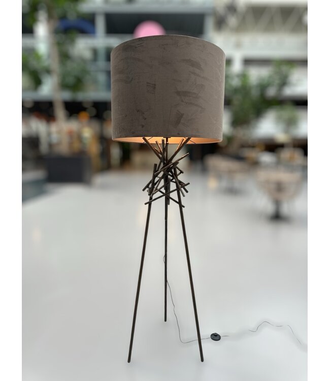 Leclercq & Bouwman vloerlamp BRUT Brons