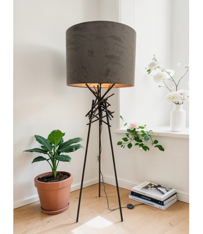 Leclercq & Bouwman vloerlamp BRUT Brons