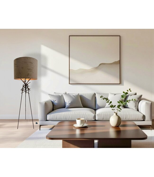 Leclercq & Bouwman vloerlamp BRUT Brons