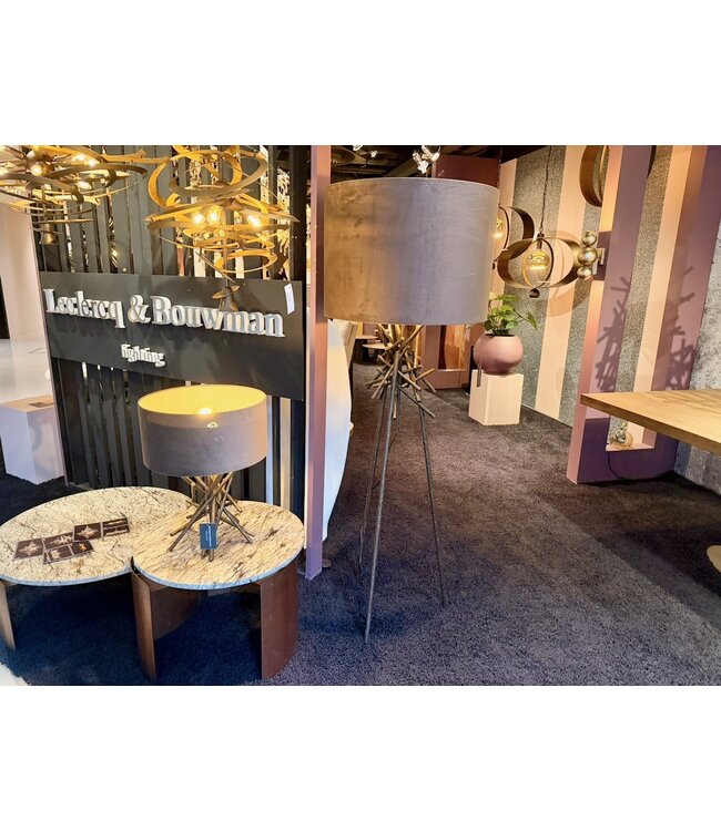 Leclercq & Bouwman vloerlamp BRUT Brons