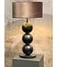 Leclercq & Bouwman tafellamp Boss Black Textured met3 bollen