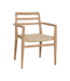 Raw Materials Verano teak tuinstoel met armleuning - Naturel (set van 2)
