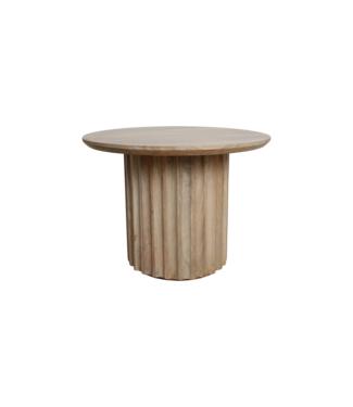 Raw Materials Bullnose bijzettafel reversed naturel Ø 55 cm