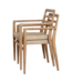 Raw Materials Verano teak tuinstoel met armleuning - Naturel (set van 2)