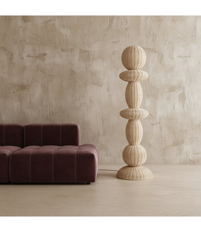Raw Materials Tao rotan vloerlamp mt L