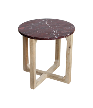 Raw Materials Marmeren bijzettafel Cherry ø50 cm