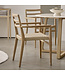 Raw Materials Verano teak tuinstoel met armleuning - Naturel (set van 2)