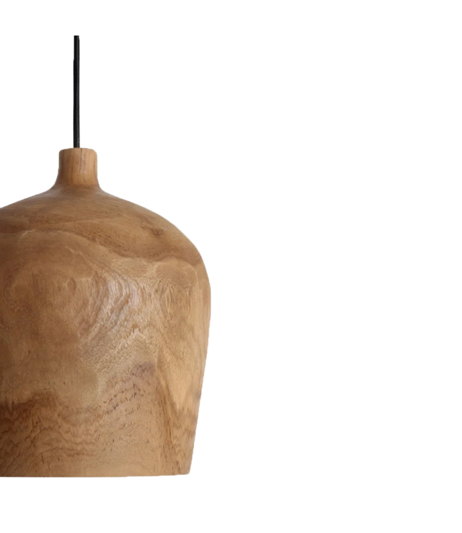 Raw Materials Sirocco teakhouten hanglamp Bottle - Ø 25x28 cm