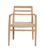 Raw Materials Verano teak tuinstoel met armleuning - Naturel (set van 2)