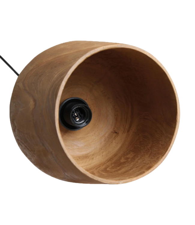 Raw Materials Sirocco teakhouten hanglamp Bottle - Ø 25x28 cm