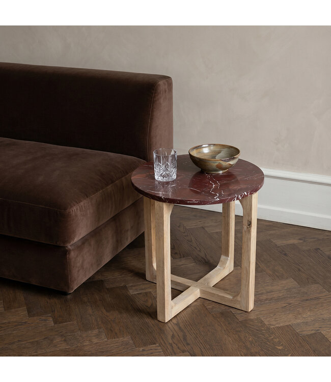 Raw Materials Marmeren bijzettafel Cherry