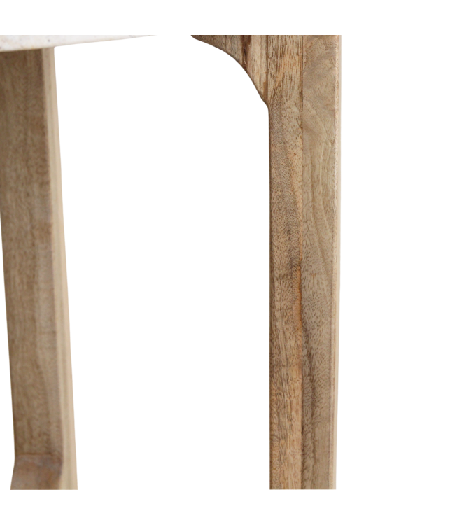 Raw Materials Marmeren bijzettafel Créme ø50 cm