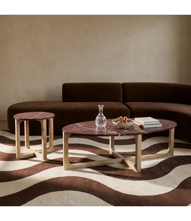 Raw Materials Marmeren bijzettafel Cherry
