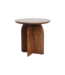 Raw Materials Bullnose mangohouten bijzettafel cross Ø 50 cm