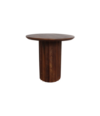 Raw Materials Bullnose bijzettafel reversed bruin Ø 50 cm