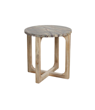 Raw Materials Marmeren bijzettafel Bizar - 50x50x50 cm