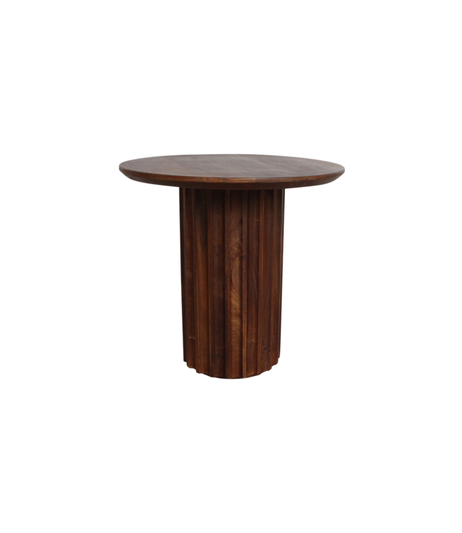Raw Materials Bullnose bijzettafel reversed bruin Ø 50 cm