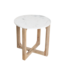 Raw Materials Marmeren bijzettafel rond - wit - ø50 cm