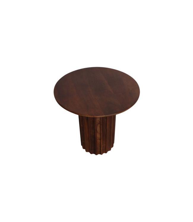 Raw Materials Bullnose bijzettafel reversed bruin Ø 50 cm
