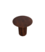 Raw Materials Bullnose bijzettafel reversed bruin Ø 50 cm