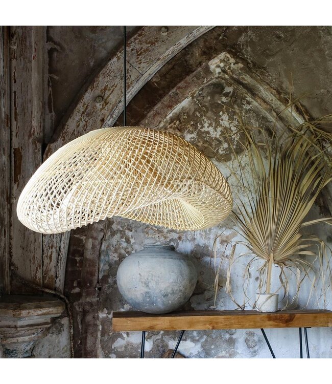 Raw Materials hanglamp Maze rotan organic maat L