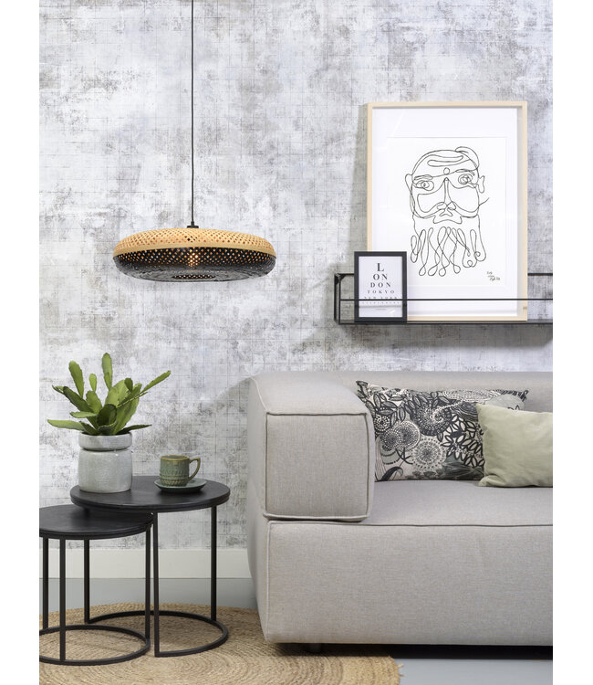 Hanglamp Palawan bamboe flat