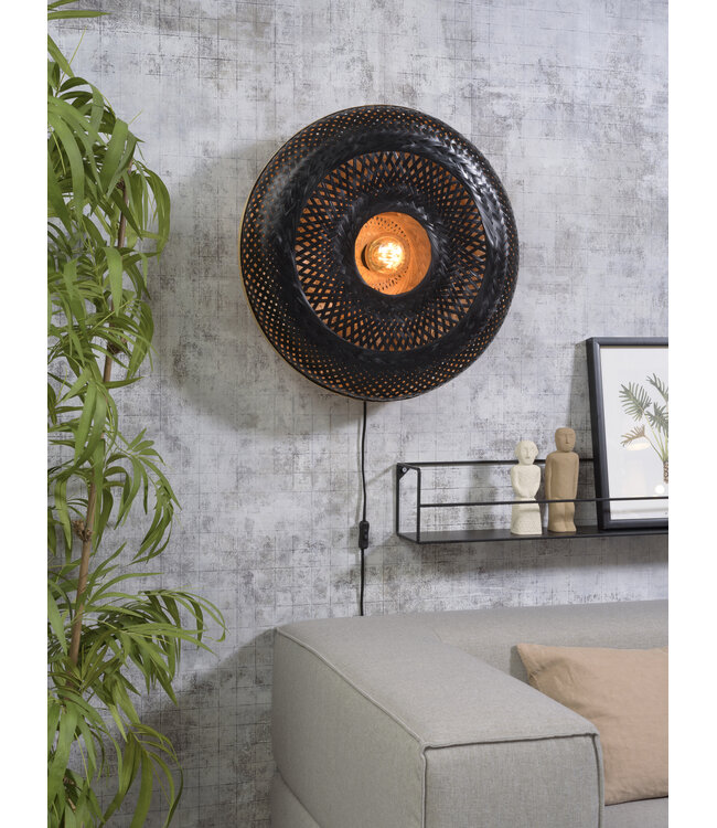 Wandlamp Palawan verticaal rond