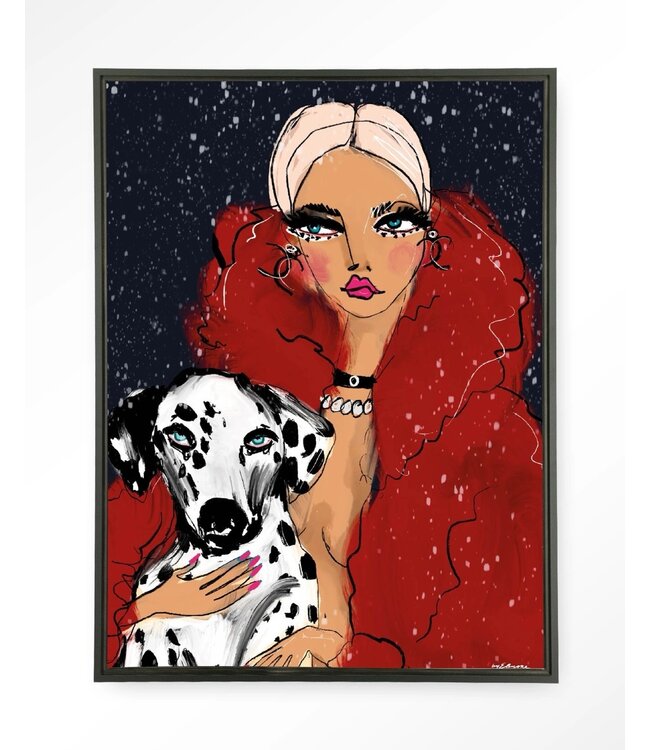 Urban Cotton wandkleed  Dotted Doggy