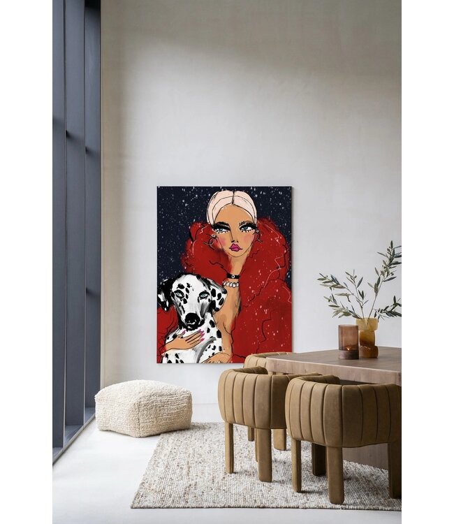 Urban Cotton wandkleed  Dotted Doggy