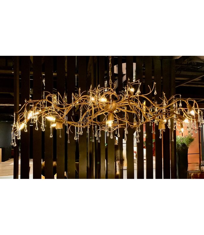 Leclercq & Bouwman Hanglamp COMO Brons ovaal 170 cm  - met korting