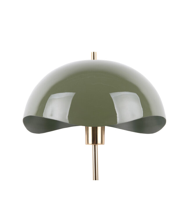 Leitmotiv tafellamp Waved Dome Jungle Green