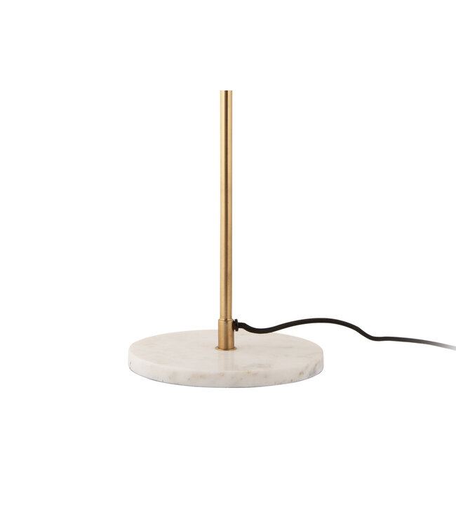 Leitmotiv tafellamp Waved Dome White