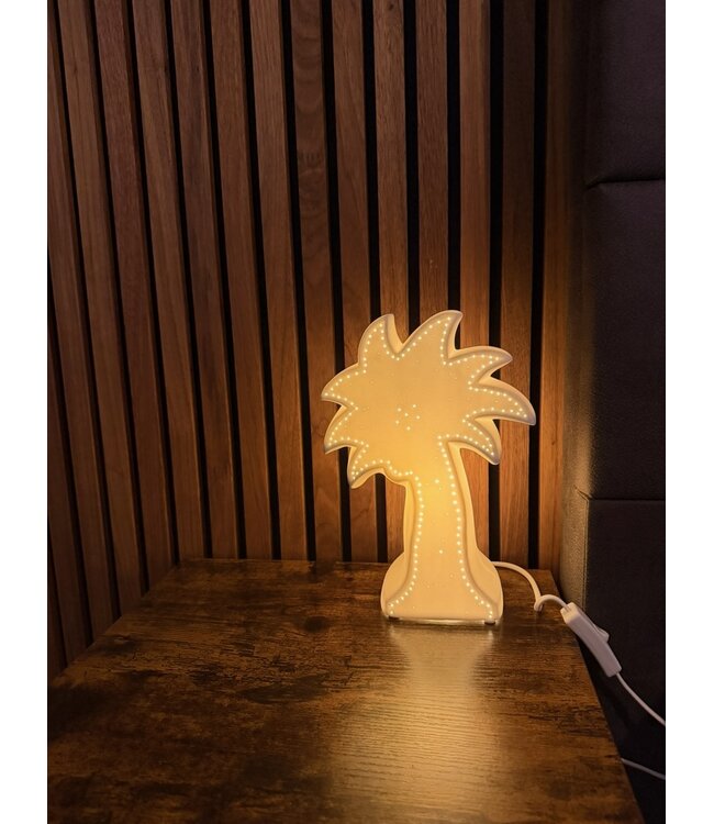 Lucide Tafellamp Palm wit