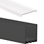 LEDStyle.be LED XL profiel 2 meter inclusief afdekking 24mm XL06.C1ZWART