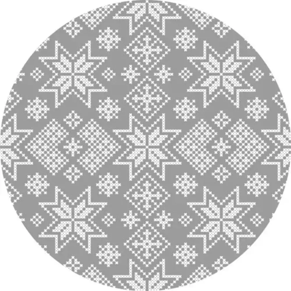 floorevents.com Weihnachtsbaumdecke | Grau Weiß