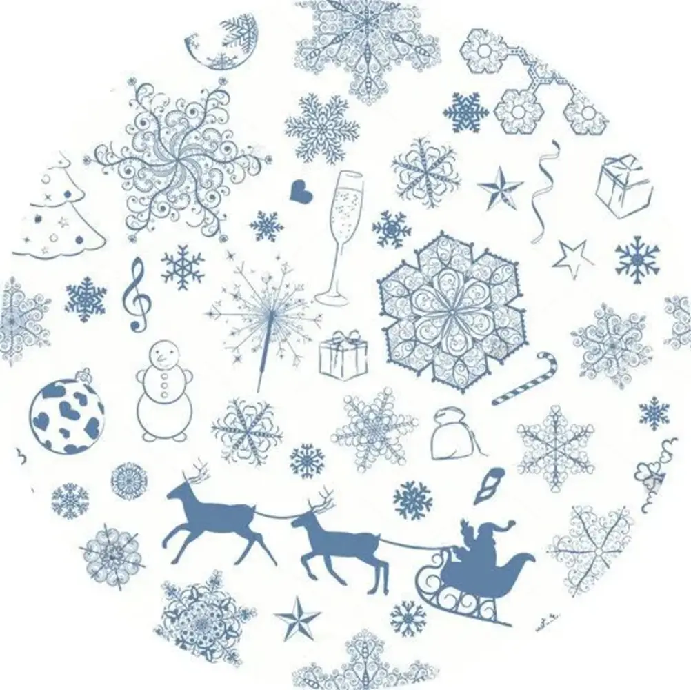 Christmas Tree Skirt Skirt | Christmas blue Christmas Tree Skirt Skirt | Christmas blue