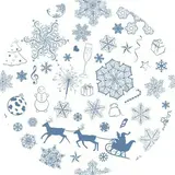 Kerstboom Kleed rok | Kerst blauw Kerstboom Kleed rok | Kerst blauw