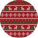floorevents.com Christmas Tree Skirt | Reindeer red